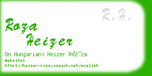 roza heizer business card